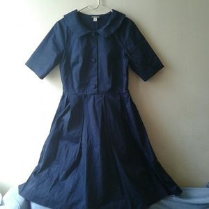 Isaac Mizrahi For Target Navy blue Retro Dress 10